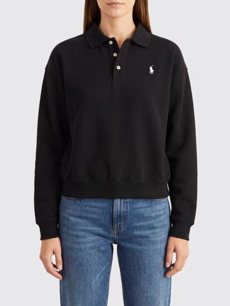 Polo Ralph Lauren Polo a maniche lunghe in cotone relaxed fit con logo Pony