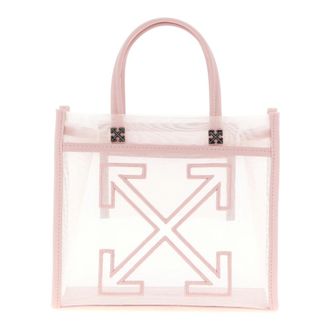 Off-white Handbags, female, Pink, Size: ONE SIZE Market Tote Bag