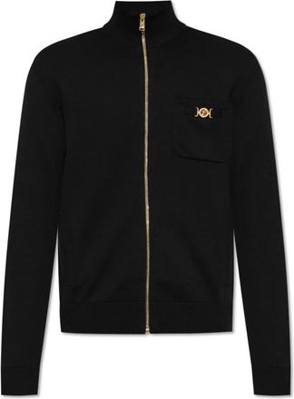 Versace Vest met zakken - Heren - Vesten - Zwart - XL - Katoen - Truien & Vesten