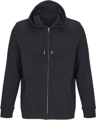 SOLS Calipso Full Zip Hoodie voor volwassenen (Zwart)