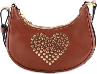Celine Ava Bag Studded Leather Mini shoulder bag - Bruin