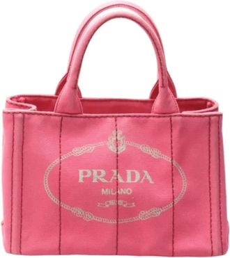 Prada Pre-owned Fabric prada-bags - Dames - Vintage Shopper - Roze - ONE Size - Katoen - Vintage