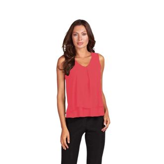 Frank Lyman Design Dames, Blouses & Shirts, Rood, Maat: L Chiffon