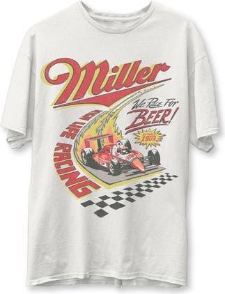 Junk Food Miller Racing Graphic T-shirt in White at Nordstrom Rack, Size Xx-Large