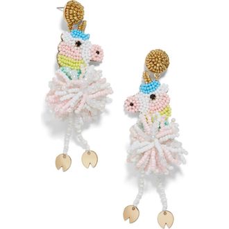 BaubleBar Unicorn Drop Earrings in Pink Multi at Nordstrom