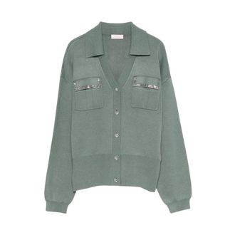 Liu Jo Cardigans, female, Green, Size: S Cardigan