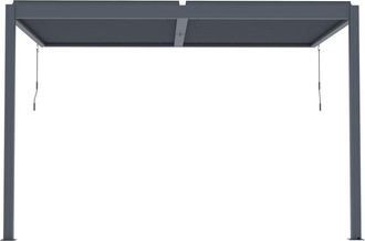 VENTE-UNIQUE.COM P&eacute;rgola adosada acero gris antracita