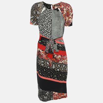 Roberto Cavalli Multicolor Printed Jersey Dress