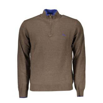 Harmont & Blaine Half-Zip Contrast Detail Mens Sweater