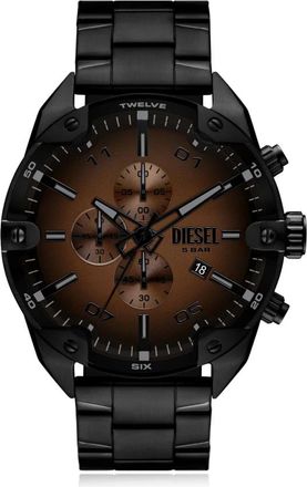 Diesel Spiked Steel Watch - Heren - Horloges - Zwart - ONE Size - Accessoires