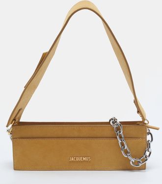 Jacquemus Le Sac Ciuciu Yellow Suede Shoulder Bag