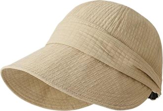 Generic Women Sun Hat | Breathable Adjustable FoldAble Cap With Professional Sunscreen Fabric | Outdoor UV Protection Hollow Top Sun Hat | Wide Brim Breathabl