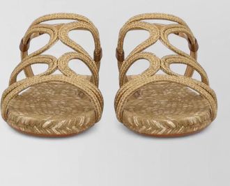 Castaner pitra sandal braided straps slingback flat