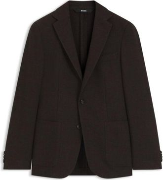 BOSS Slim-fit jacket in virgin wool