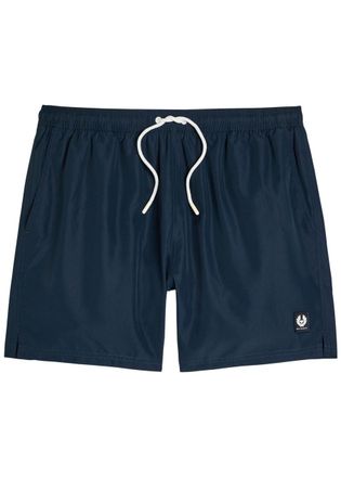 Belstaff Logo Shell Swim Shorts - Navy - XL