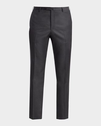 Isaia Men & apos;s Gregory Basic Wool Trousers