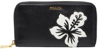 Prada Pre-owned Wallets, female, Black, Size: ONE SIZE Pre-owned Vintage Leather Wallet