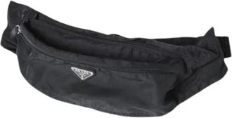 Prada Pre-owned Nylon Waist Bag - Dames - Vintage Heuptassen - Zwart - ONE Size - Nylon - Vintage