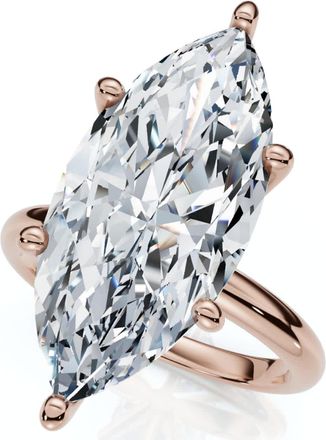Pompeii3 Certified 6Ct Marquise Solitaire Diamond Engagement Ring Lab Grown