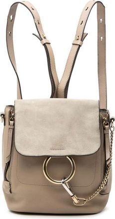 Chlo&eacute; Pre-owned Chloe Small Calfskin and Suede Faye Backpack Ladies VZAFZSW0T1GGQMF8