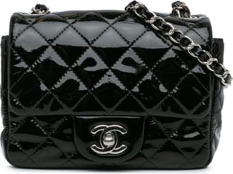 Chanel Pre-owned Womens Classic Flap Mini Quilted Bag - Black Leather - One Size