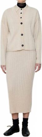 Diarte Callum Cardigan In Ivory