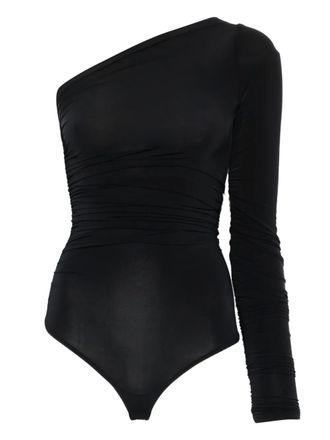 Wolford one-shoulder long-sleeve body - Black