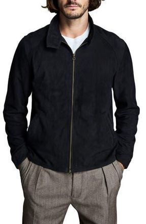 Billy Reid Barracuda Suede Jacket in Black at Nordstrom Rack, Size X-Large