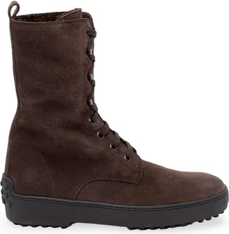 Tod's Winter Gommino Ankle Boots In Suede