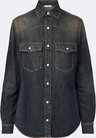 Fendi Cotton-blend denim shirt