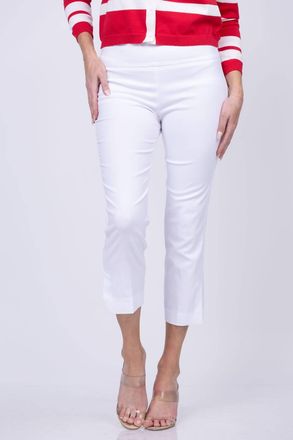 Elliott Lauren Elastic Crop Dress Pant In White