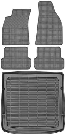 OEM Juego De Alfombrillas De Goma Para Coche Y Maletero Para Audi A4 B6 B7 Estate (2001-2008)