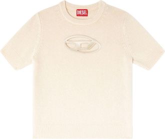 Diesel M-Argarin-SS gebreide top - Beige