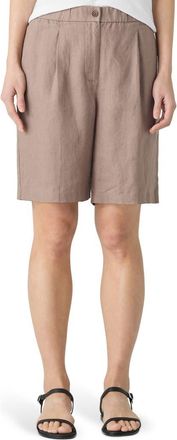 Eileen Fisher Organic Linen Shorts in Cocoa at Nordstrom Rack, Size X-Small