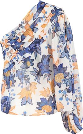 Farm Rio Top monospalla a fiori - Toni neutri