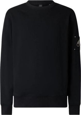 Moose Knuckles Hartsfield Crew Sweatshirt - Heren - Sweatshirts - Zwart - M - Katoen - Hoodies & sweatvesten
