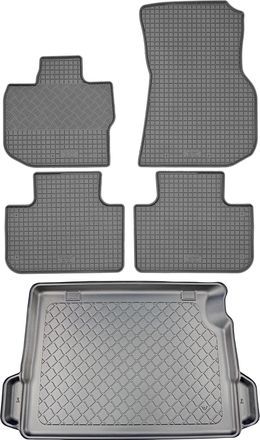 OEM Bmw X3 G01 Suv (5 Puertas) Desde 01.2020 Set - Alfombrillas De Goma Para Coche + Alfombrilla Para Maletero