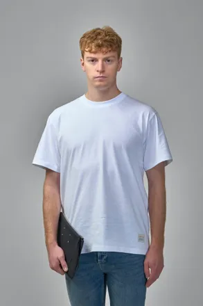 Denham Cupid Tee HCJ White - Relaxed Fit