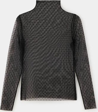 Mango Blusa plumetis con collo alla coreana nero - Donna - XXS - MANGO