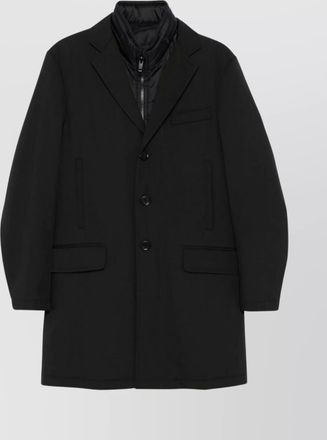 Fay double-breasted stand-up collar padded coat