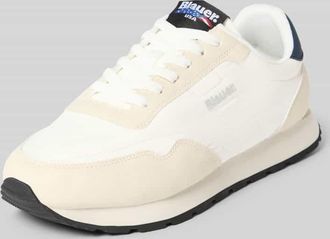 Blauer Sneaker mit Logo-Detail Modell Falcon in Weiss, Gr&ouml;&szlig;e 41