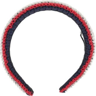 Miu Miu Cerchietto a righe - Blu