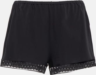 Eres Sylvie lace-trimmed shorts