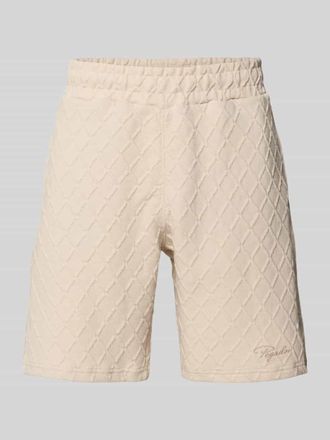Pegador Relaxed Fit Shorts mit Strukturmuster Modell Jovren in Offwhite, Gr&ouml;&szlig;e XXL