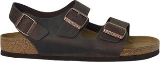 Birkenstock Milano Flat Sandalen - Heren - Sandalen - Bruin - 41 EU - Leer - Schoenen