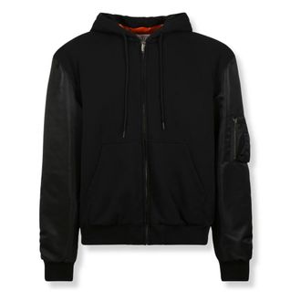 Maison Margiela Zip-throughs, male, Black, Size: XL Hooded Sweatshirt