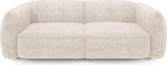 Sia Home Sof&aacute; cama 3 plazas terciopelo tramado crema