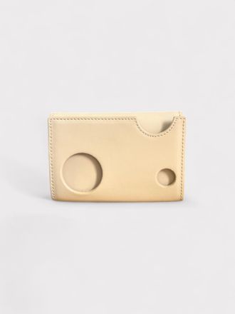 Off-white Womens Burrow Mini Wallet Camel - Beige Cotton - One Size