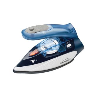 Brentwood 1100 Watt Dual Voltage Nonstick Travel Iron with Steam