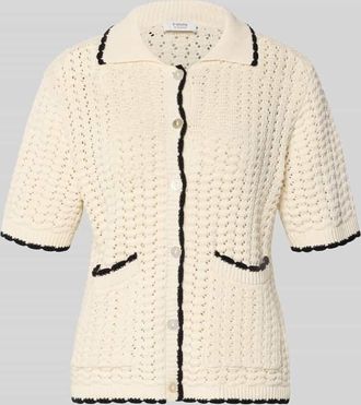 b.young B.Young Regular Fit Cardigan mit Lochmuster Modell Muno in Beige, Gr&ouml;&szlig;e XXL